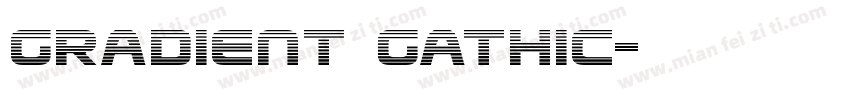 gradient gathic字体转换